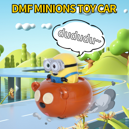YOLOPARK Minions Toys, Pull Back Cars with Music - W